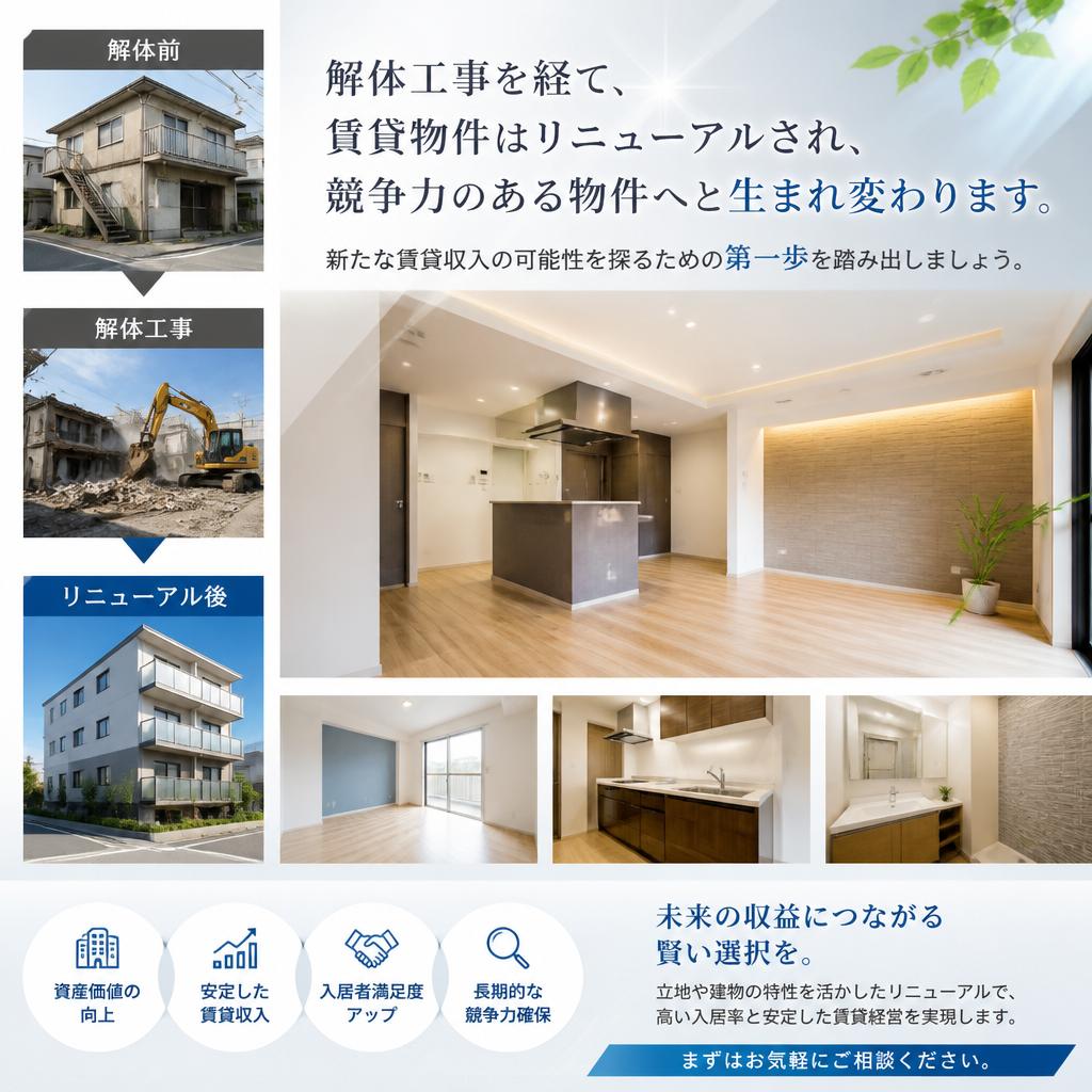 不動産投資は解体から始まる