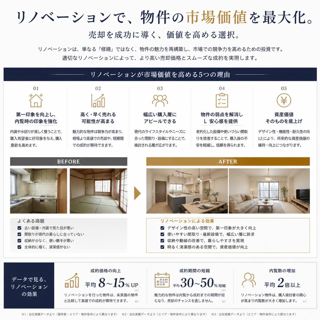 5. 売却時のリノベーション効果