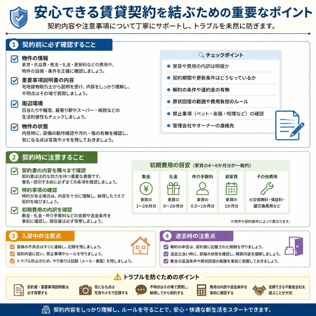 賃貸契約のポイント