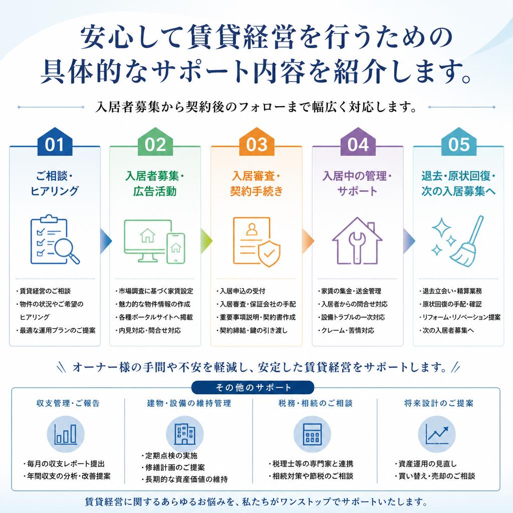 4. 賃貸経営のサポート