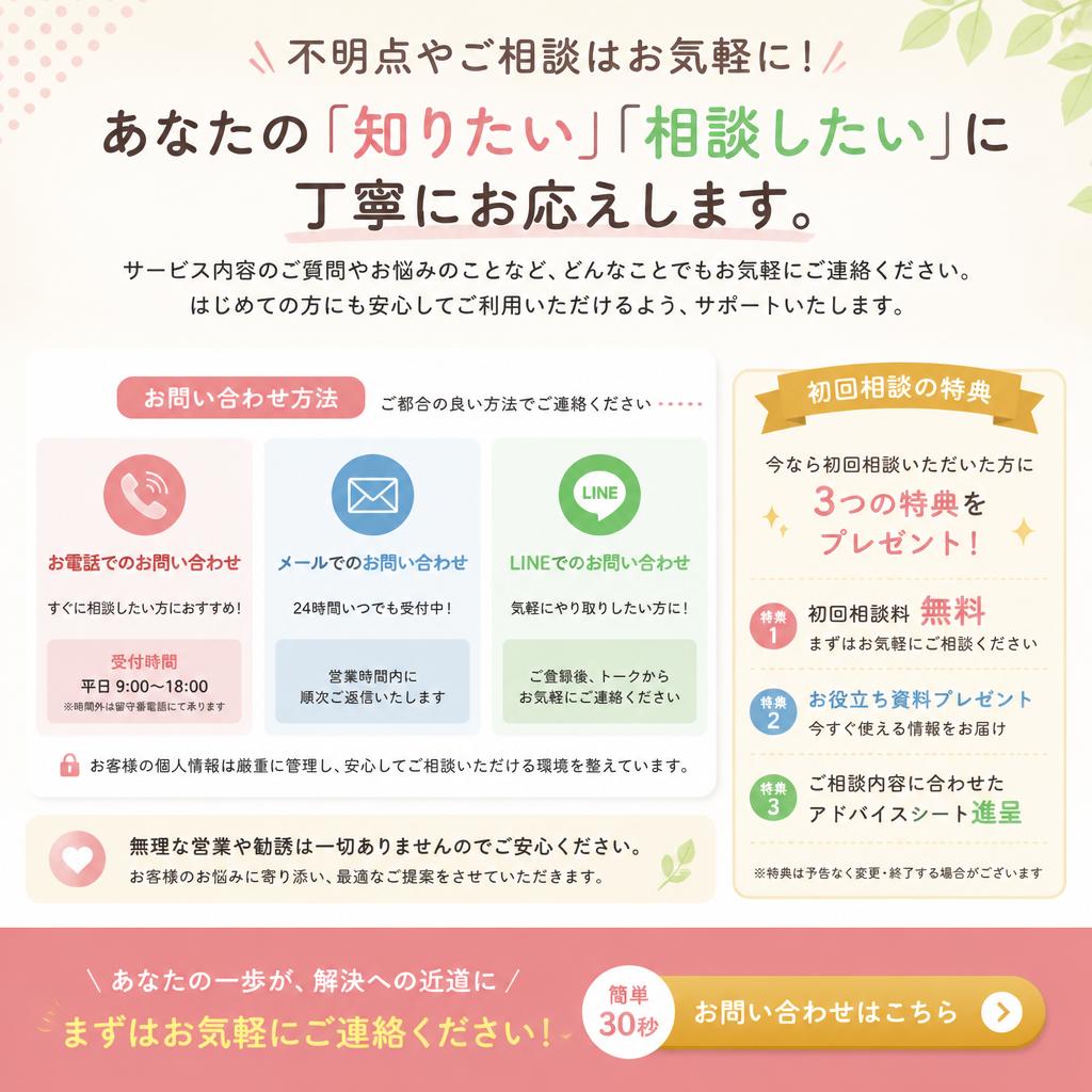 7. お問い合わせ・無料相談のご案内