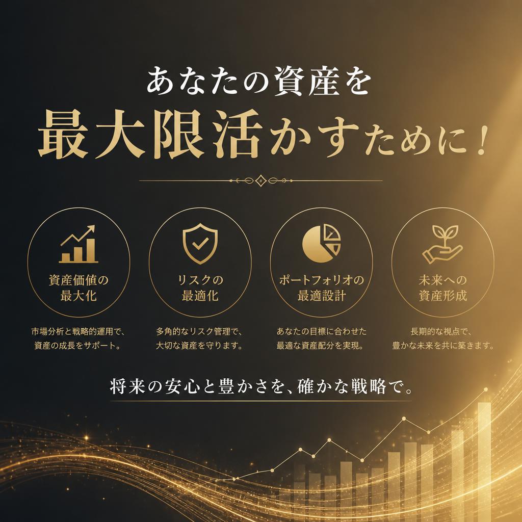 あなたの資産を最大限活かすために！