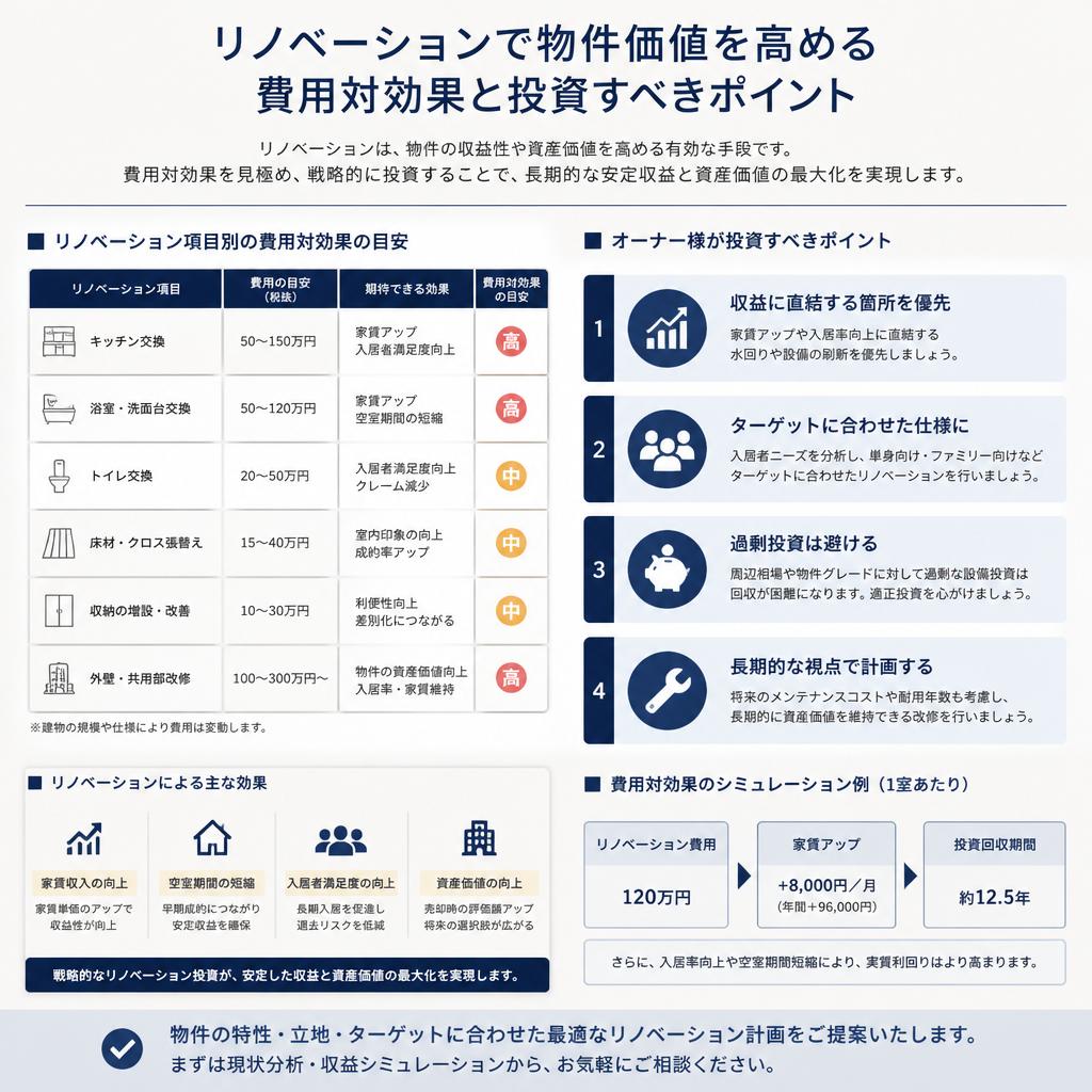 リノベーション費用の考え方