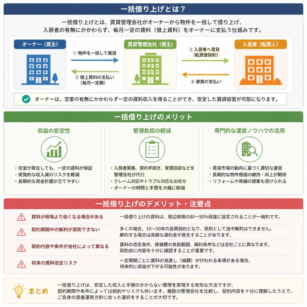 2. 一括借り上げのメリットとデメリット