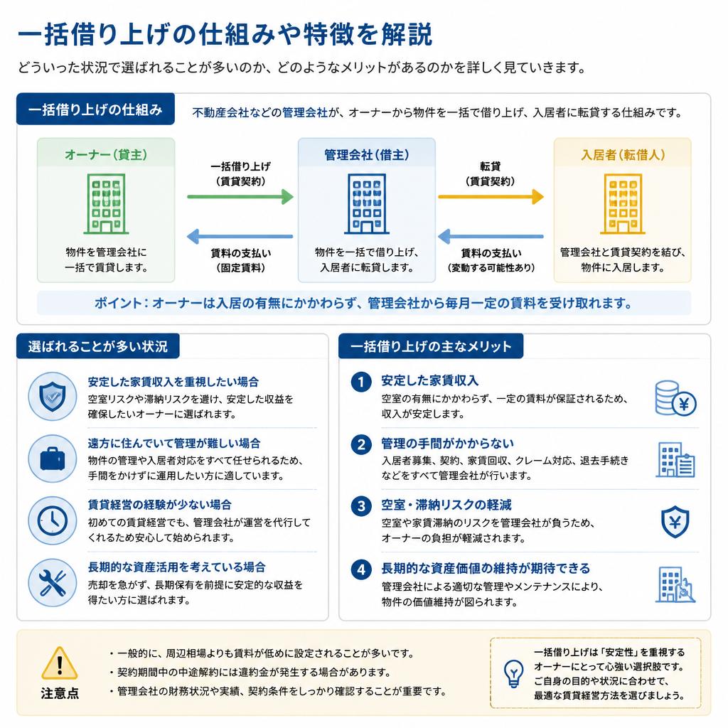 一括借り上げとは？