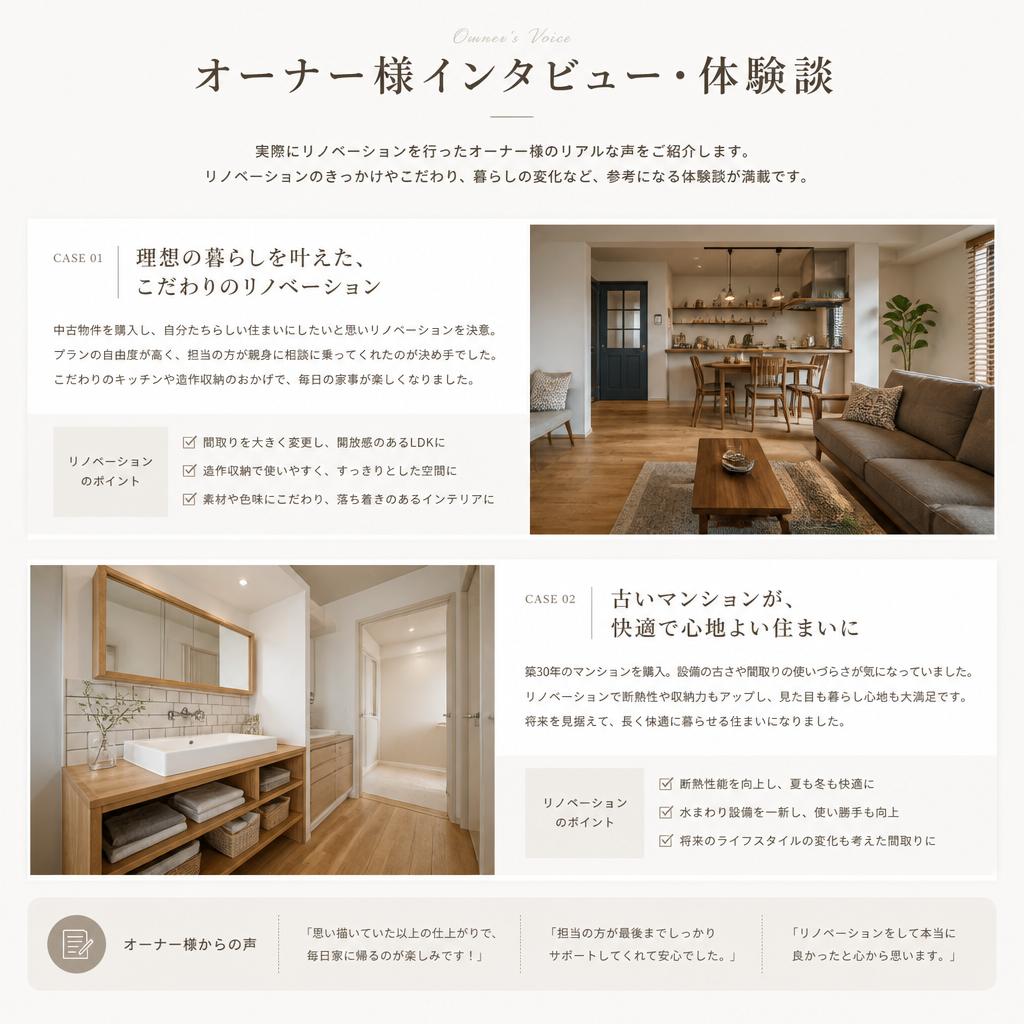 オーナー様の声