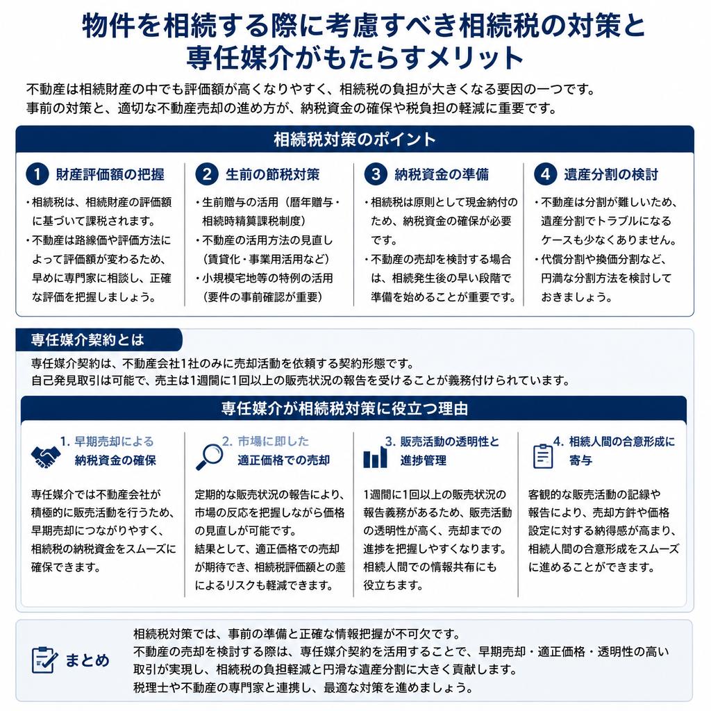 相続税対策と専任媒介