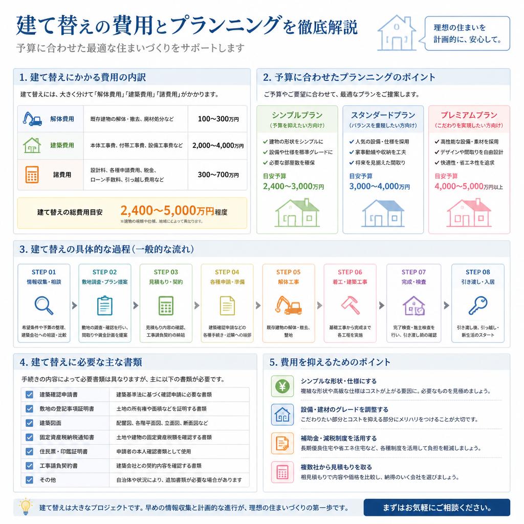 プロが語る！建て替えにかかる費用とは？