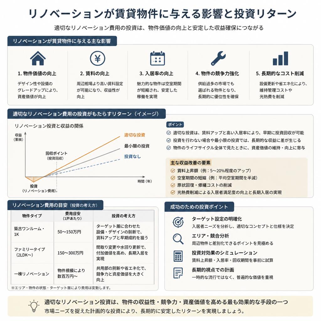 リノベーション費用を使った資産価値の向上