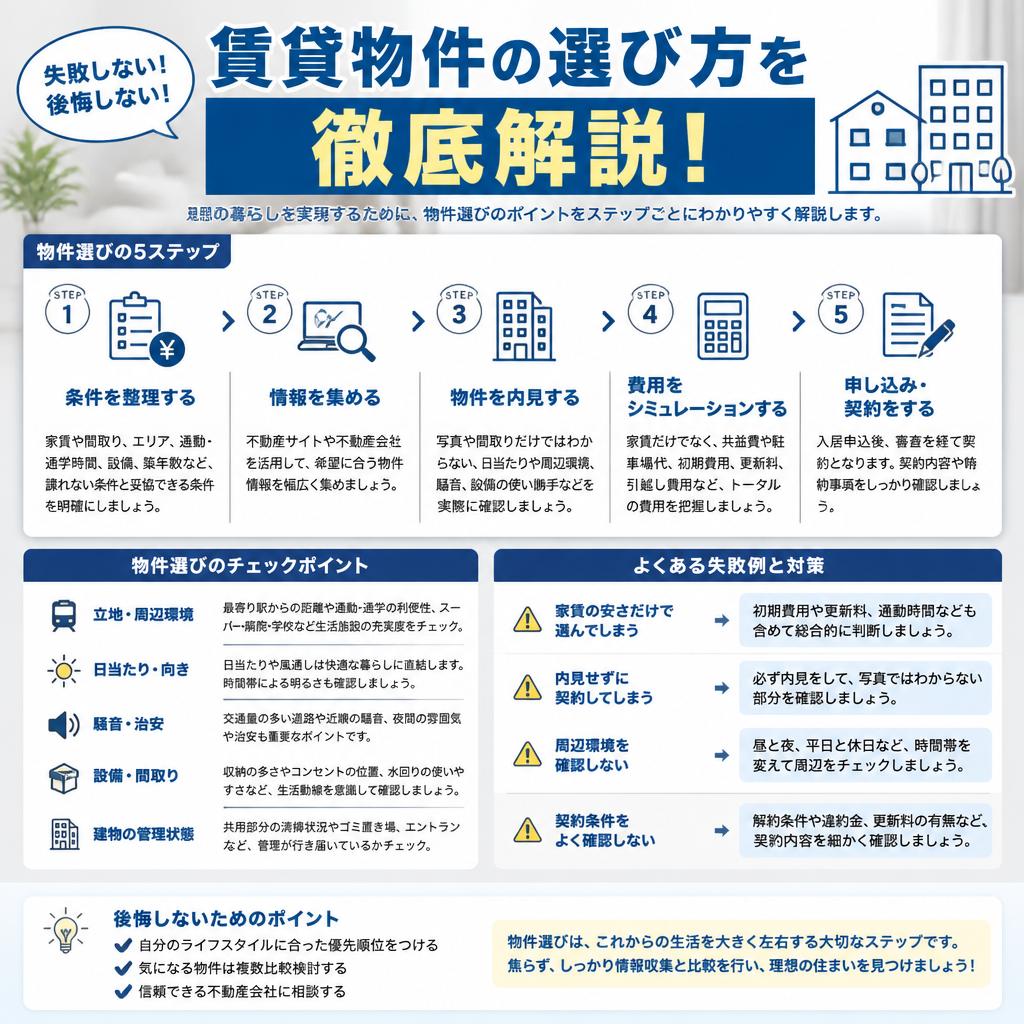 賃貸物件の選び方を徹底解説！