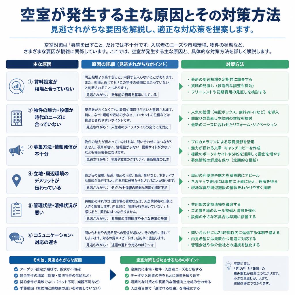 空室の原因を徹底分析