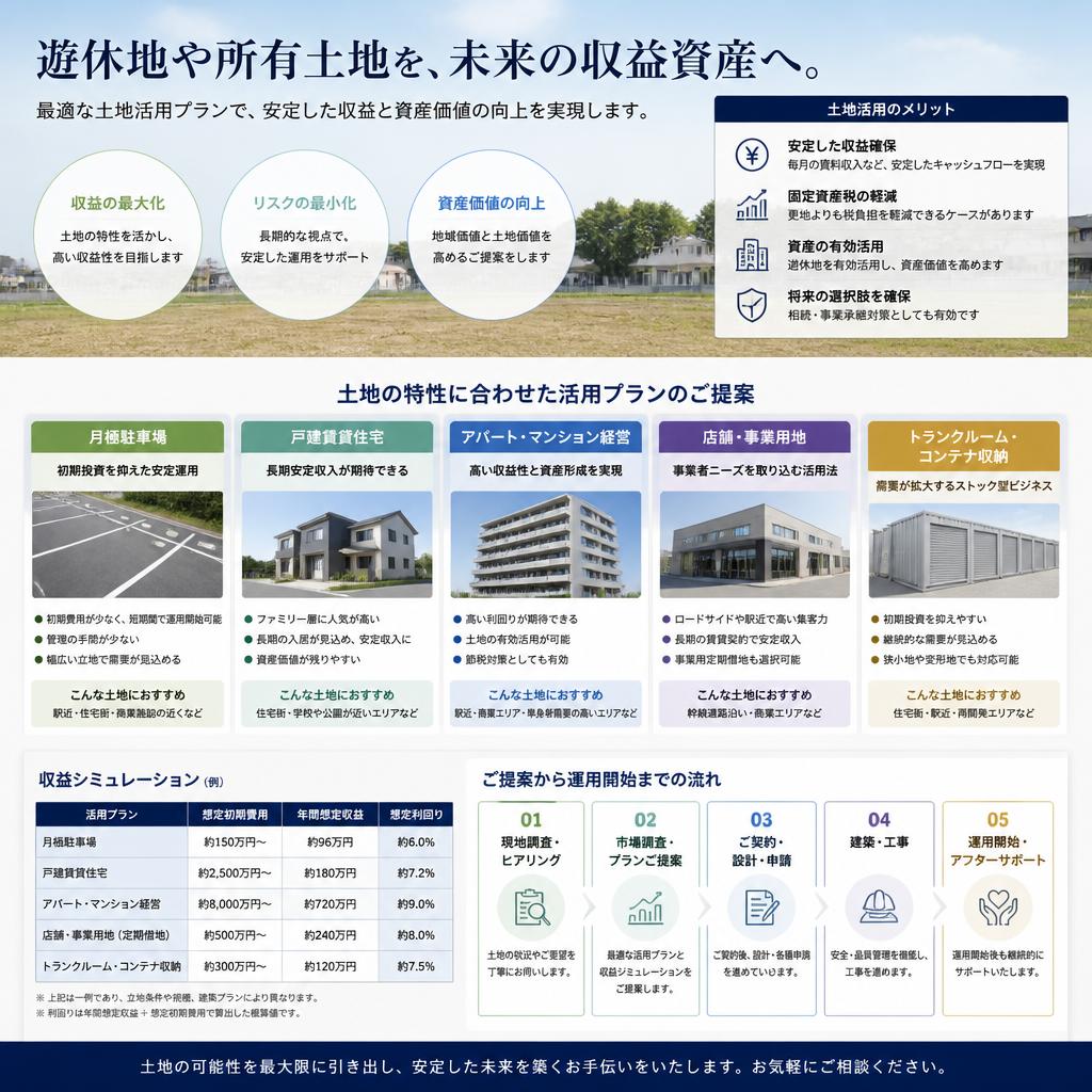 5. 土地活用プランの提案