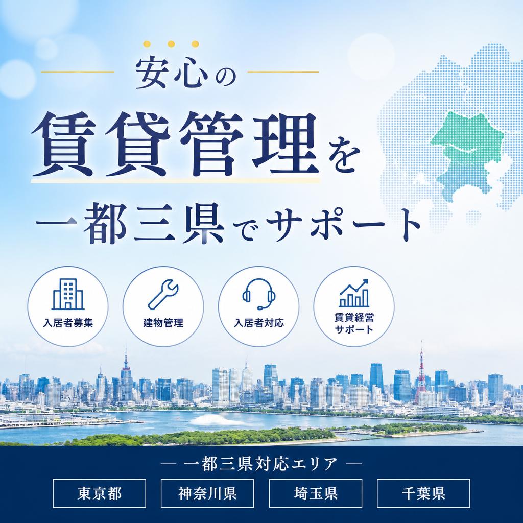 安心の賃貸管理を一都三県でサポート
