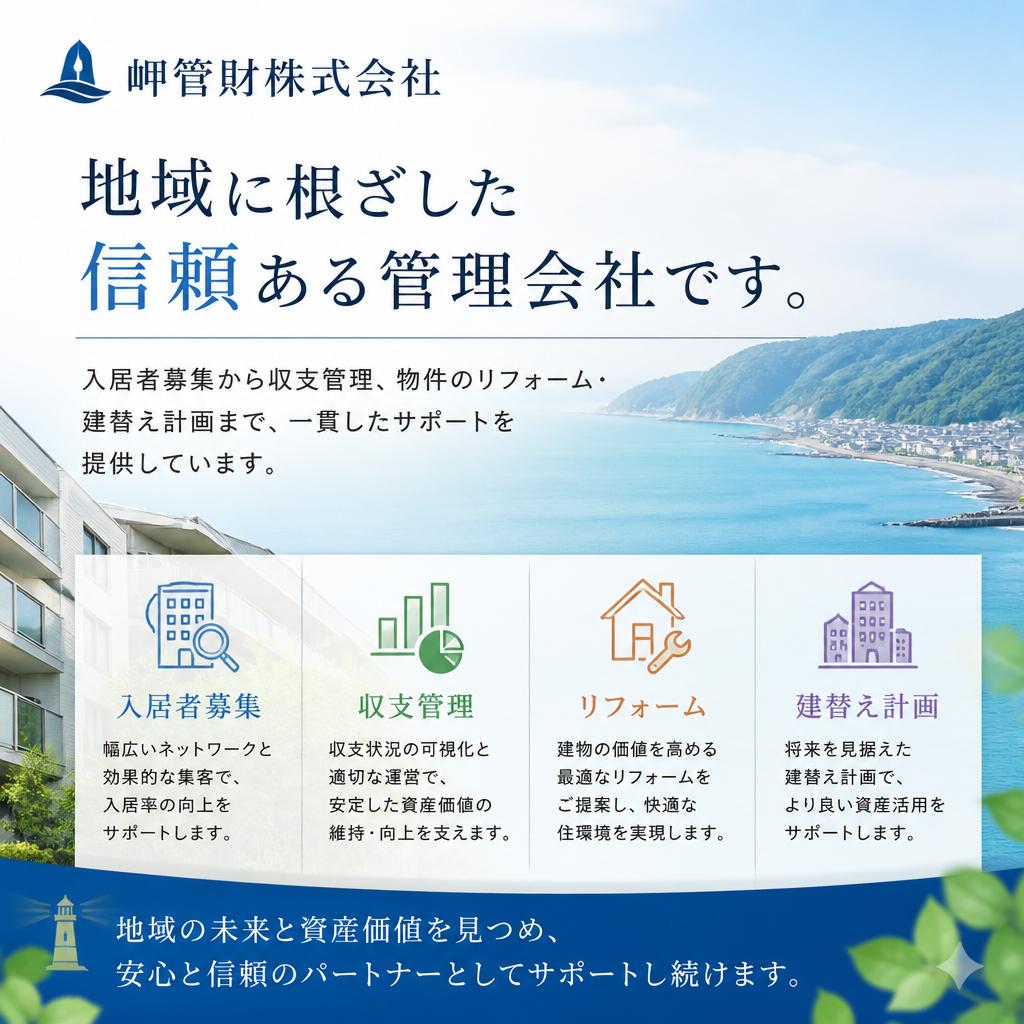岬管財株式会社の特徴
