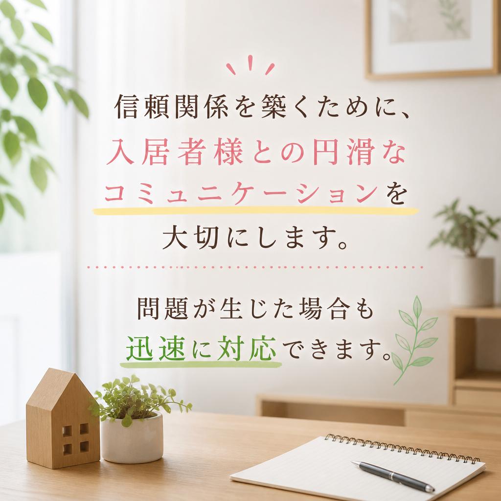 入居者とのコミュニケーション