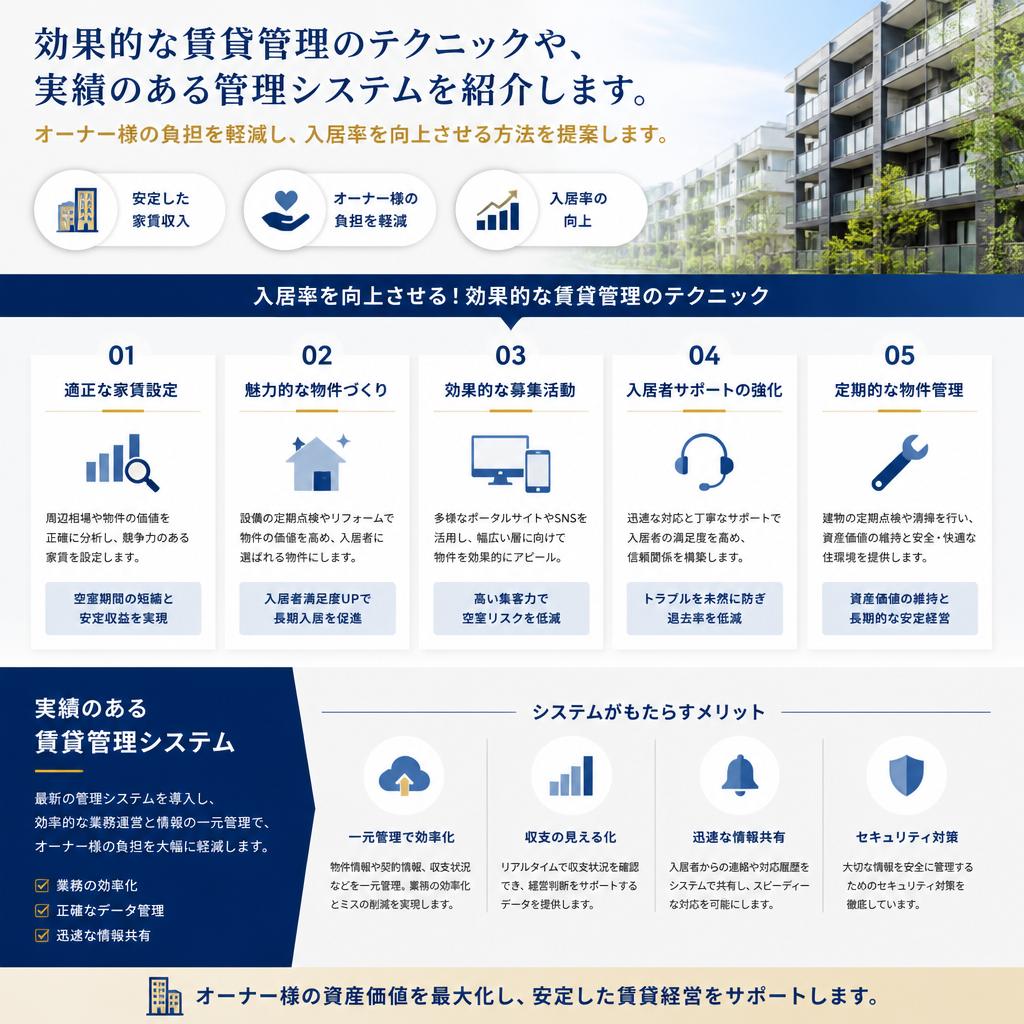 賃貸管理のテクニック