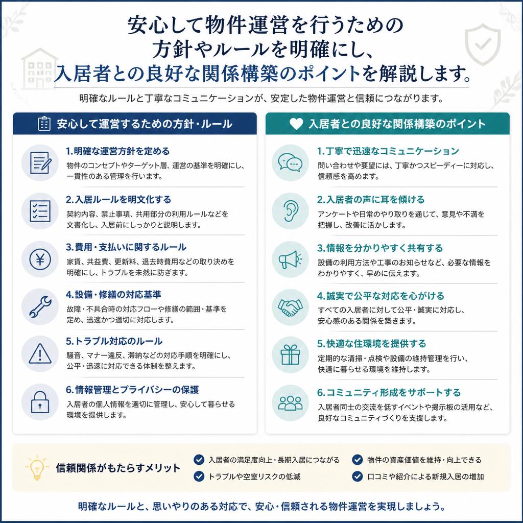 安心な物件運営のために