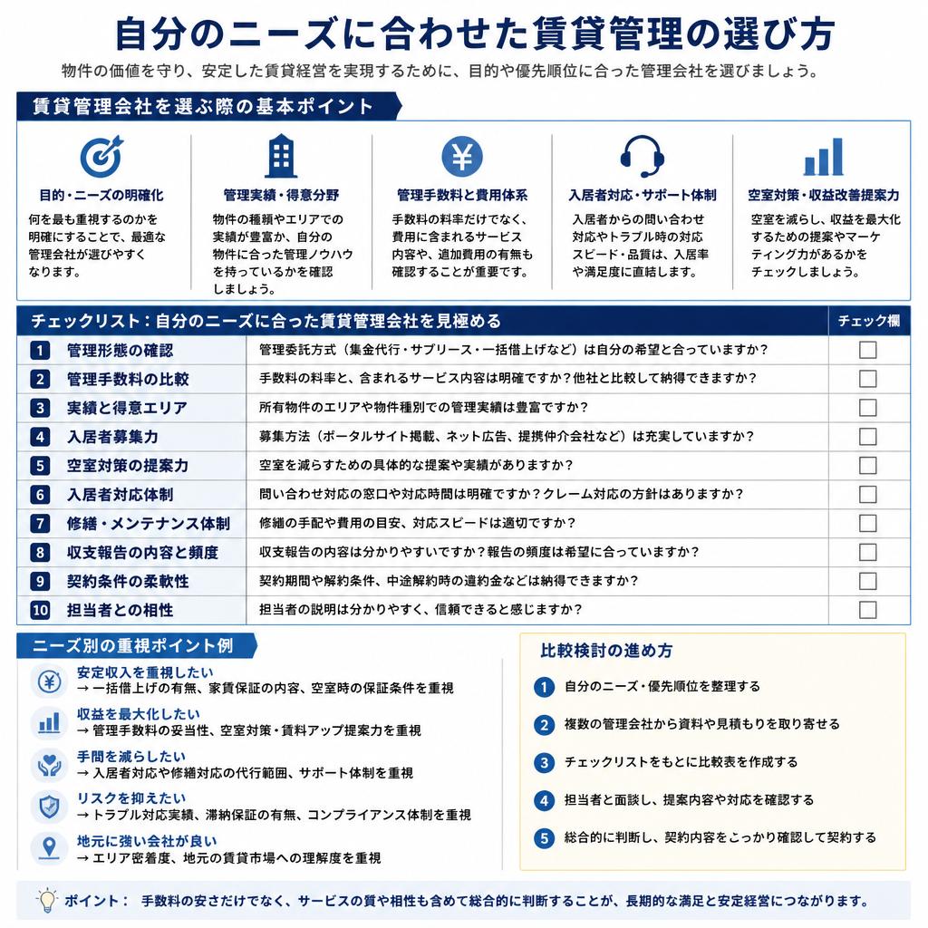 5. 最適な選び方のポイント