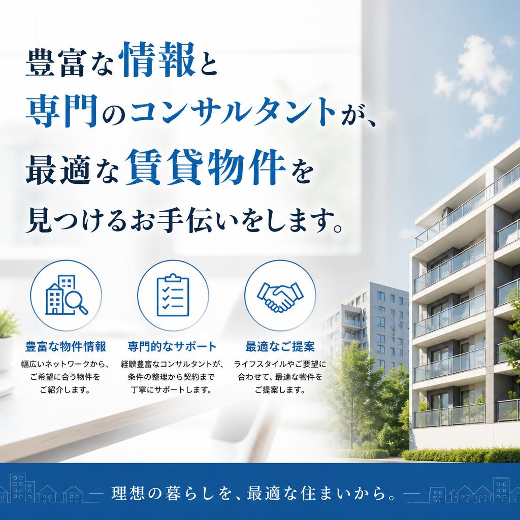 多様な賃貸物件の検索