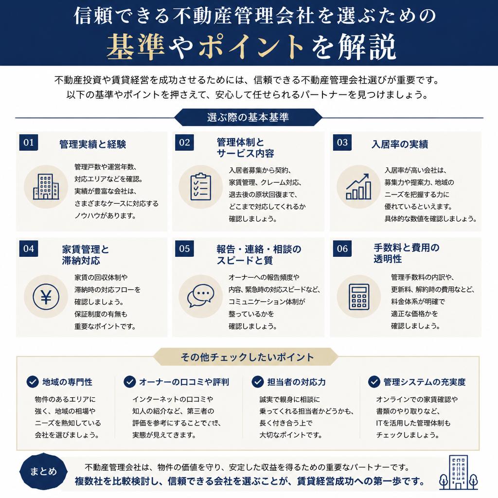 不動産管理会社の選び方
