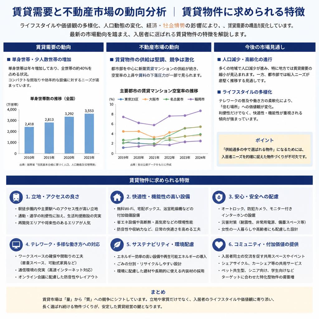 賃貸需要と不動産市場動向