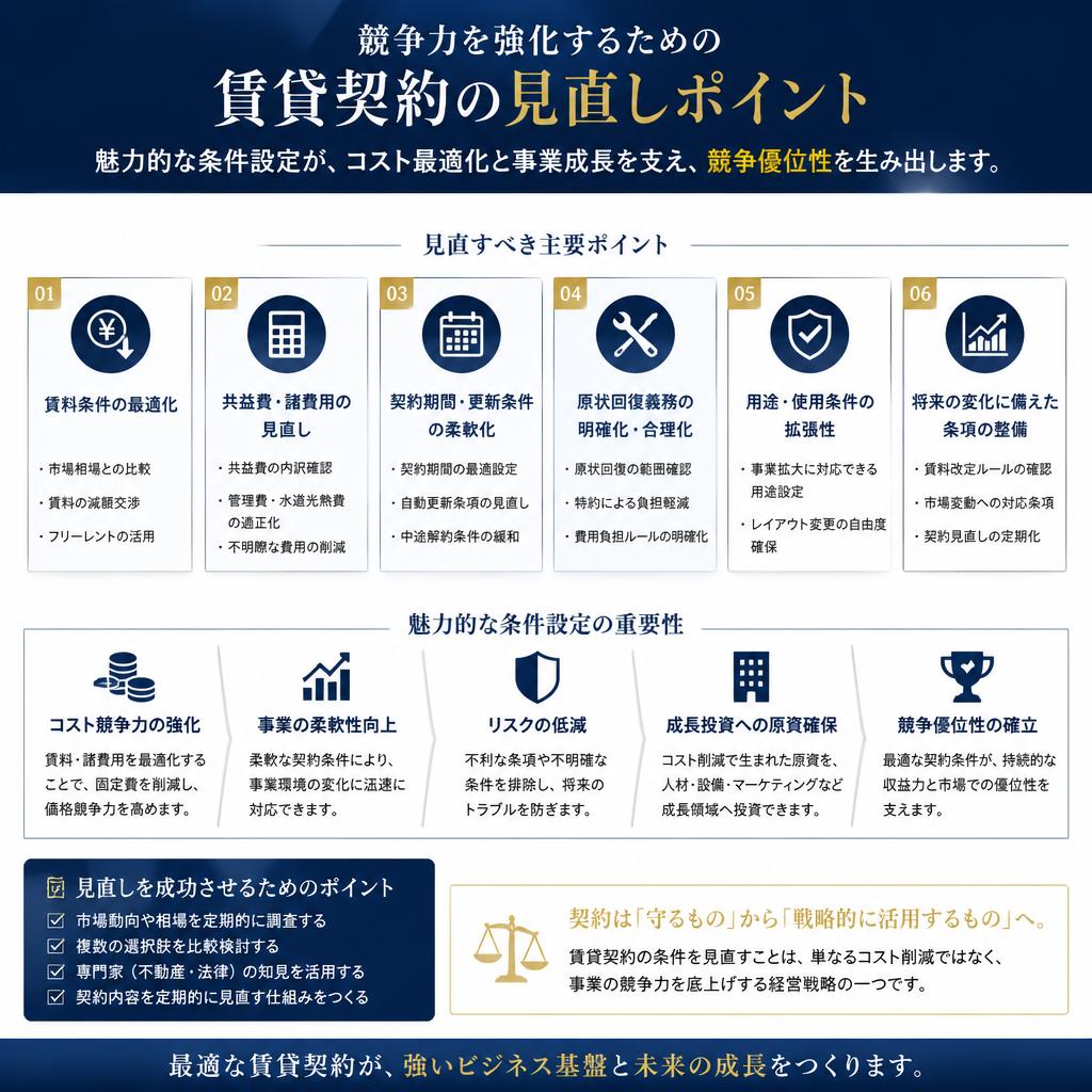 賃貸契約の見直しが鍵！