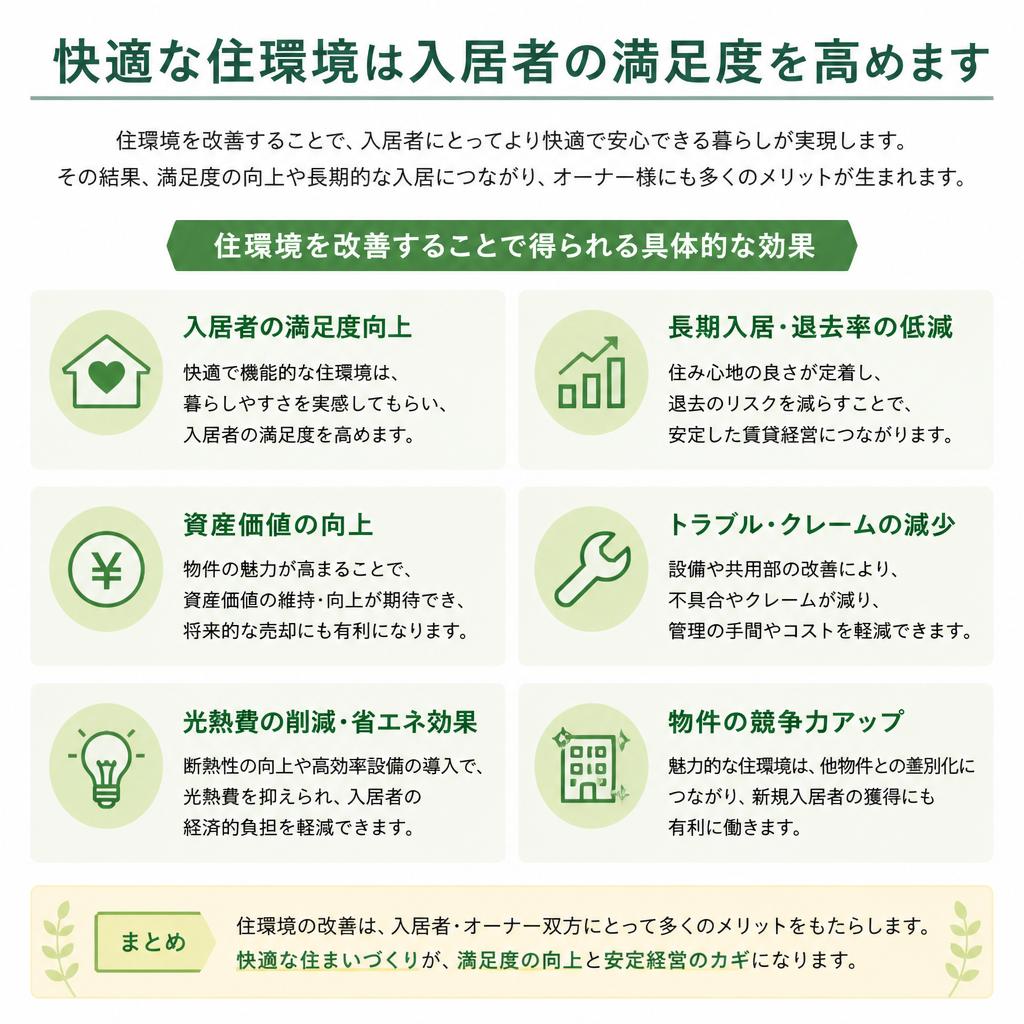 住環境改善のメリット