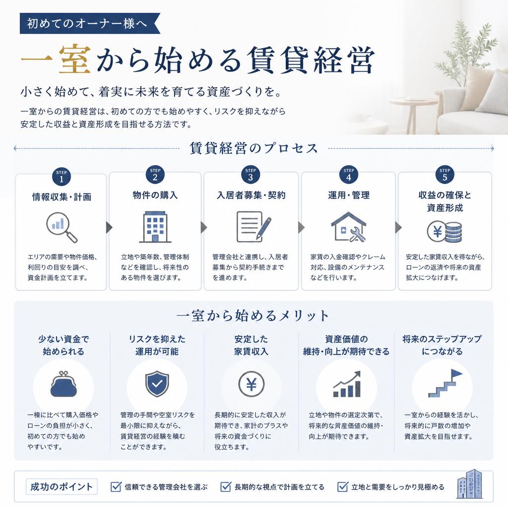 一室から始める賃貸経営