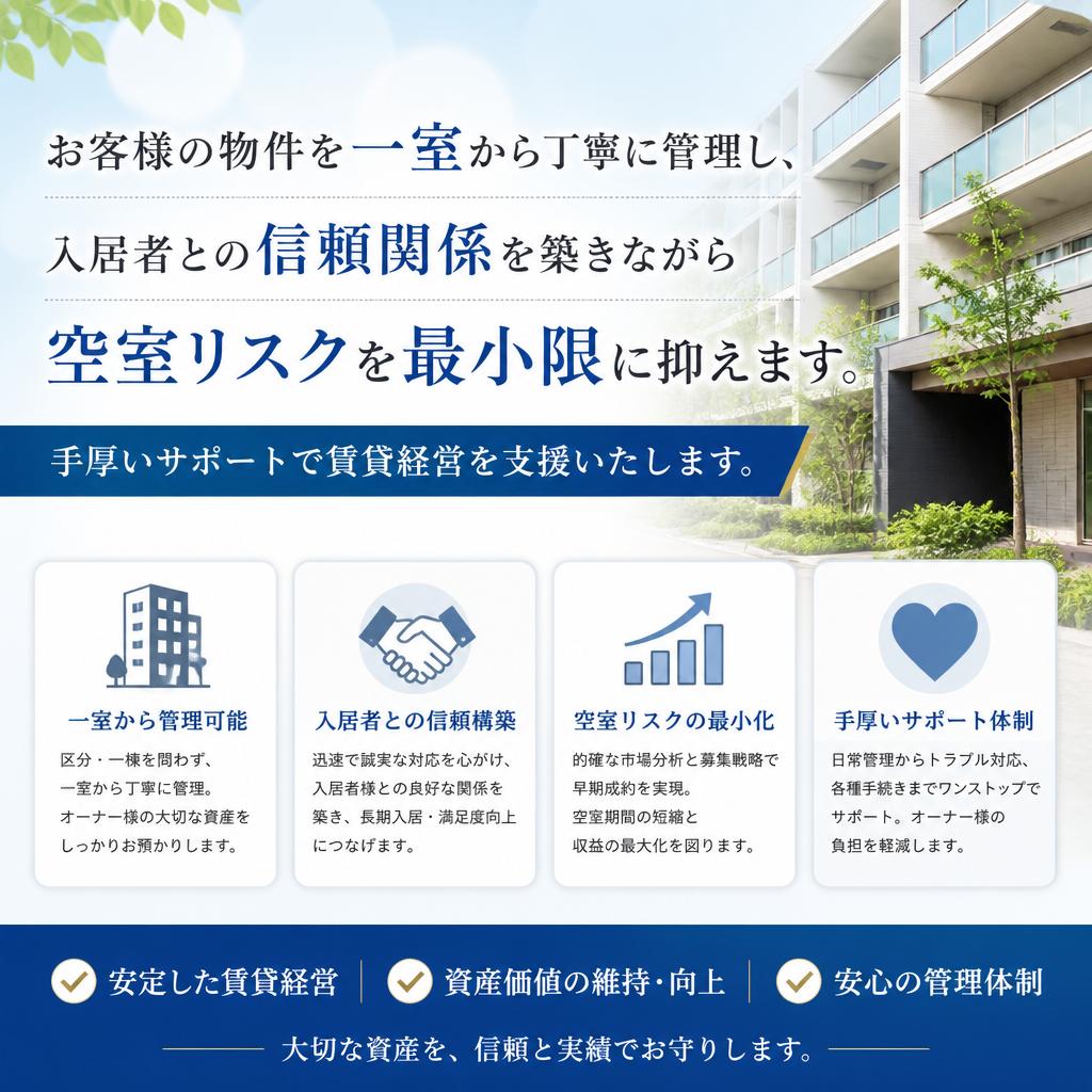 一室管理のメリット
