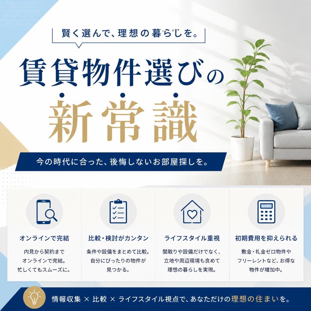 賃貸物件選びの新常識