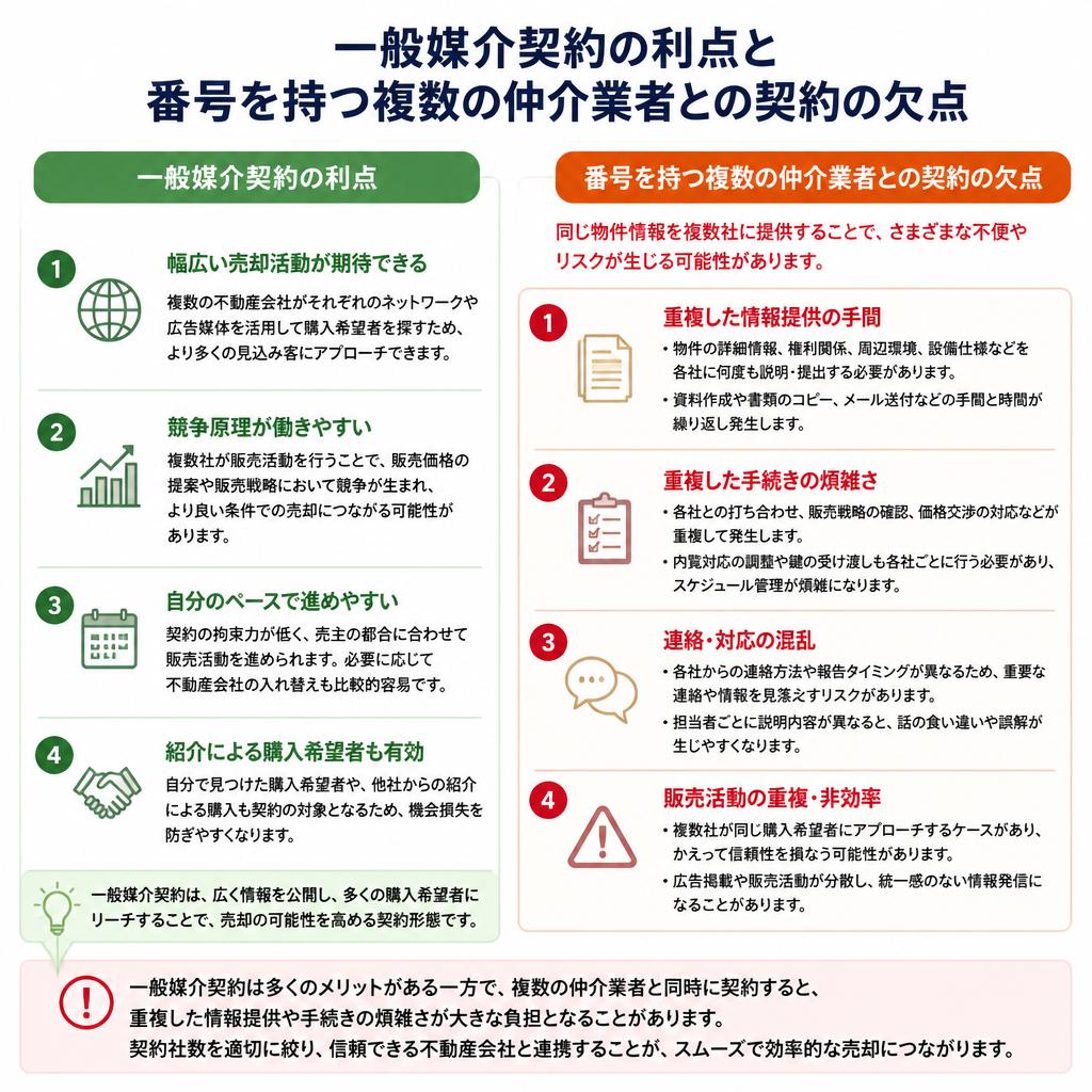 2. 一般媒介契約のデメリット