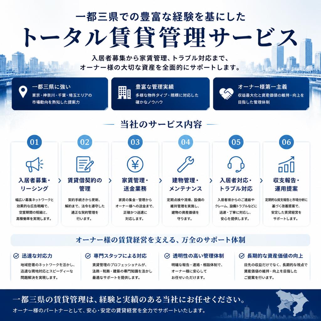 岬管財株式会社のサービス特徴