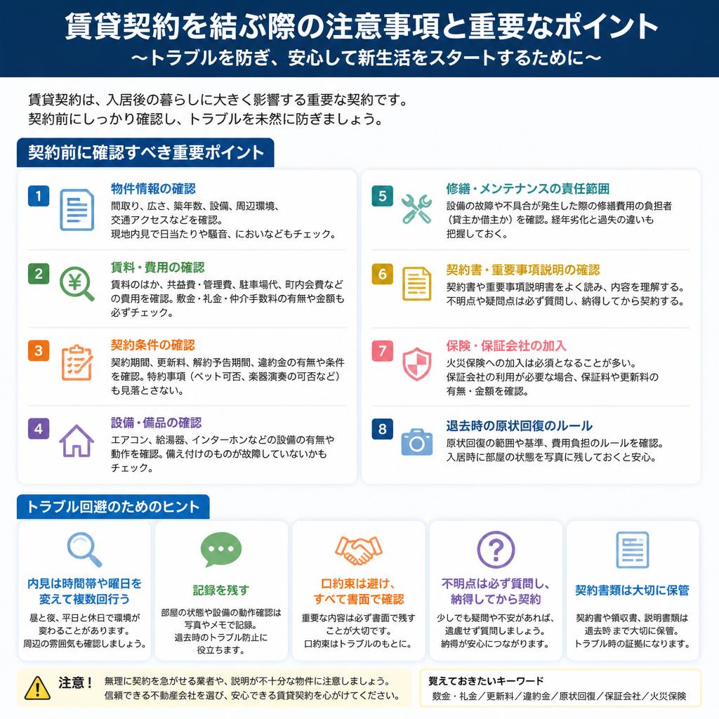 5. 賃貸契約のポイント