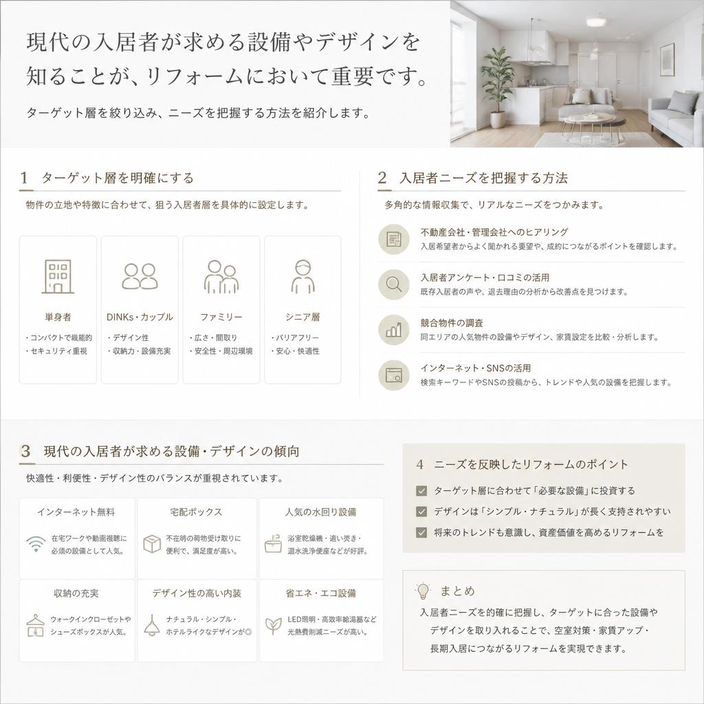 次の住人のニーズを理解する