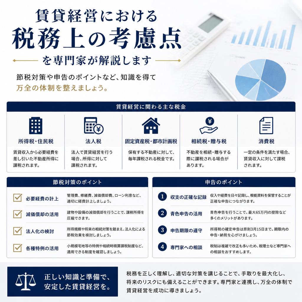 税務相談で安心の賃貸経営