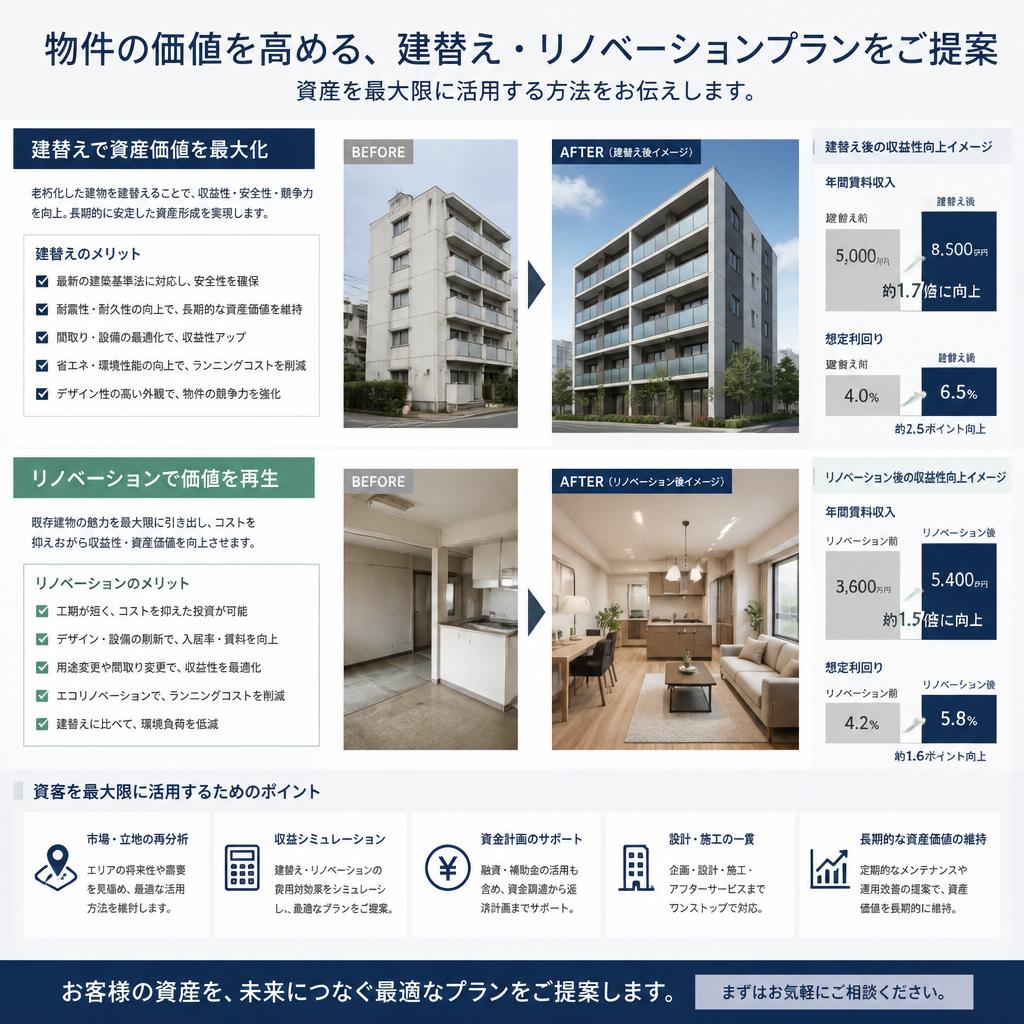 建替えやリノベーションの提案