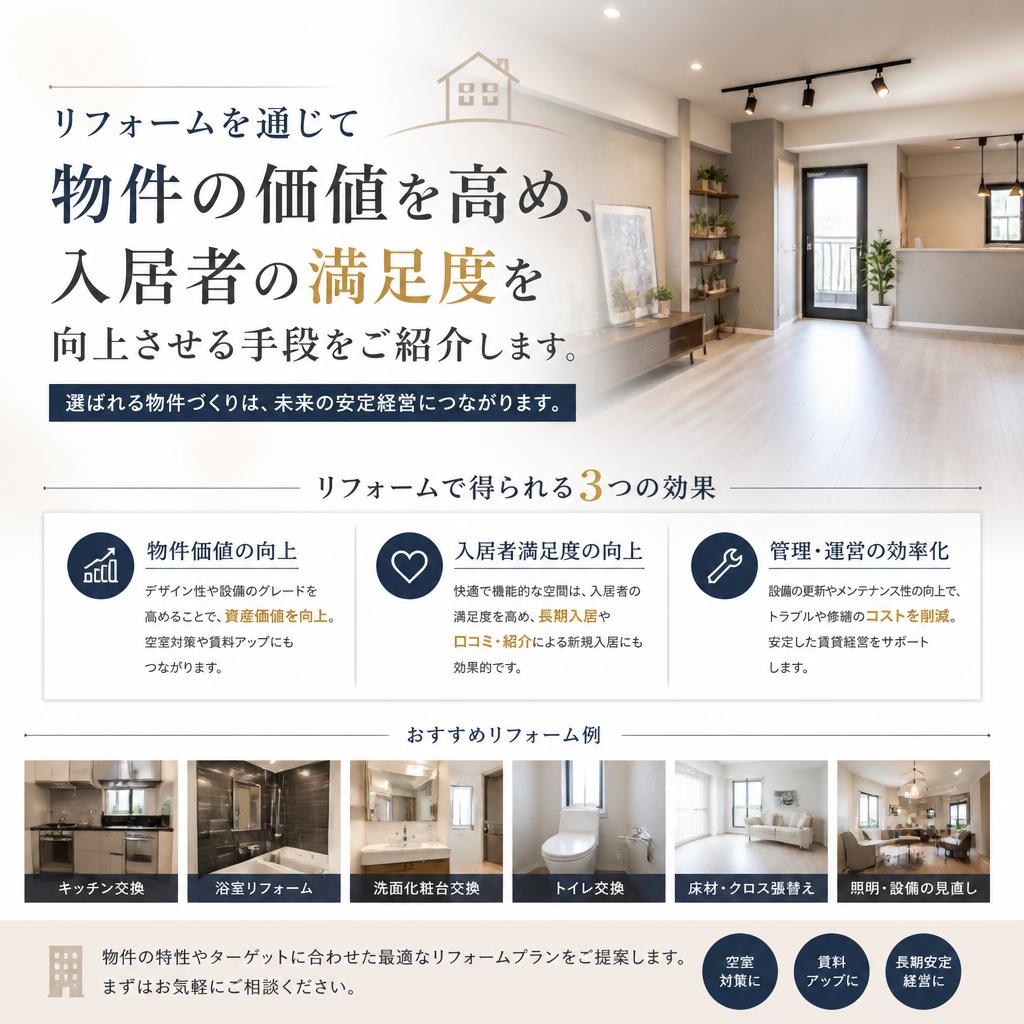リフォーム提案とその効果
