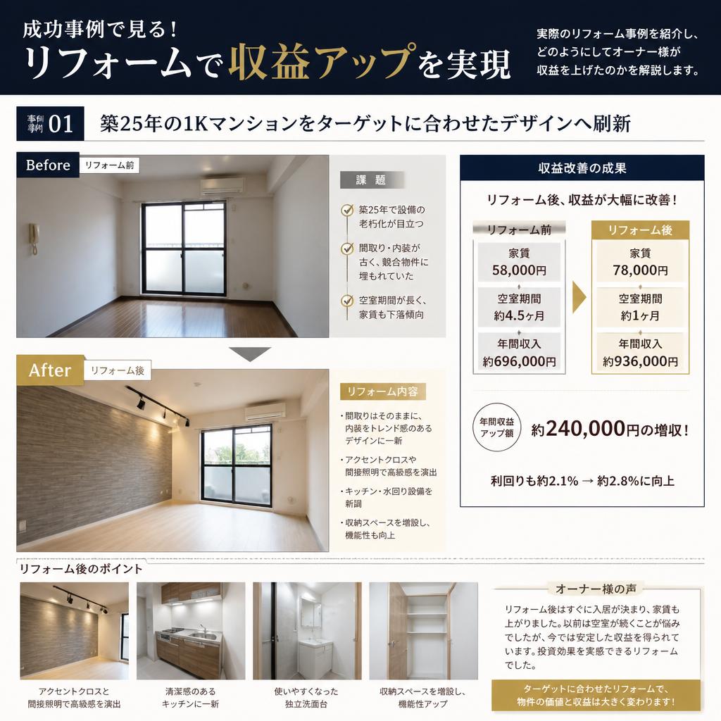 成功事例から学ぶ！魅力的なリフォーム