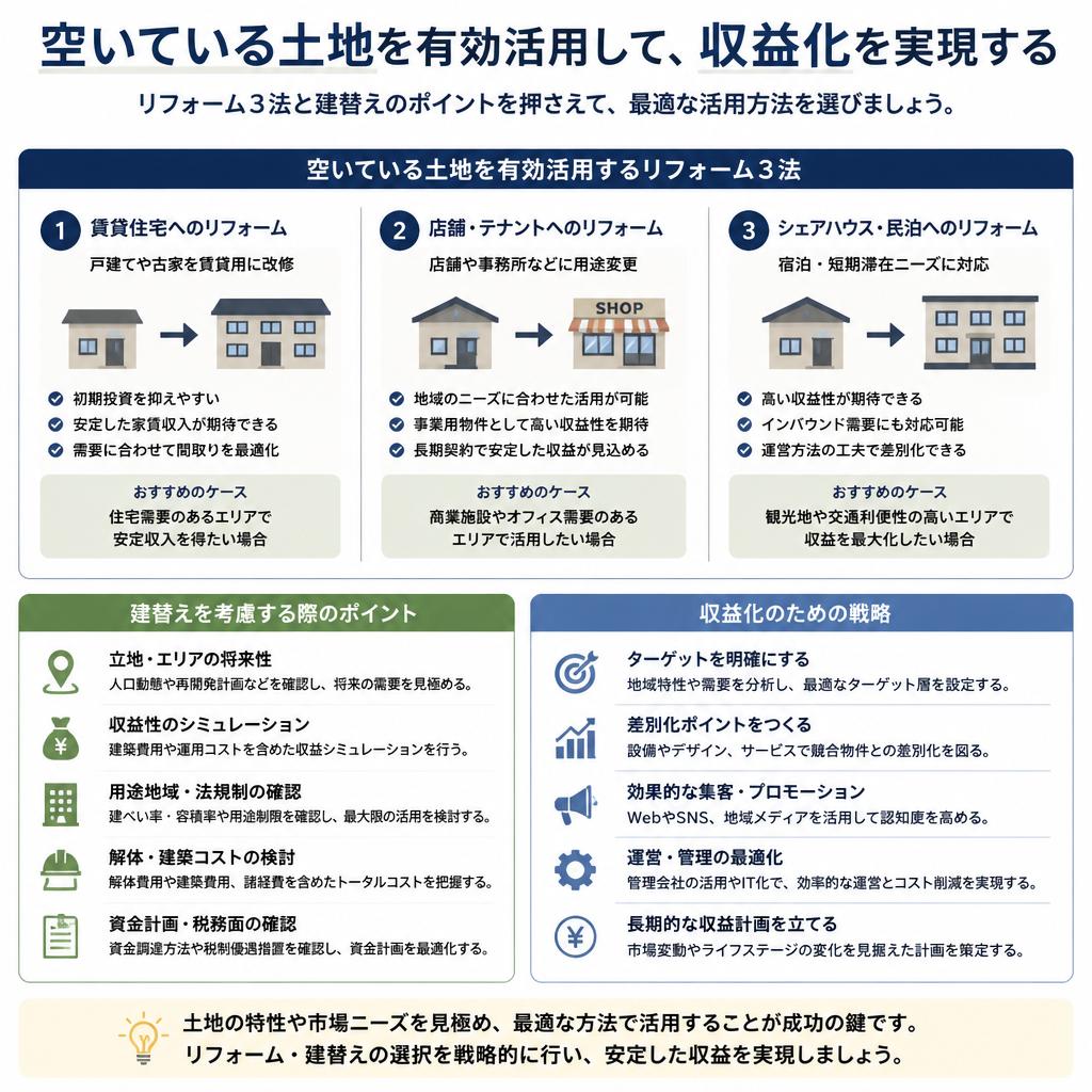 土地活用・建替えの選択肢